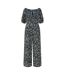 Womens/ladies Daisy Sweetheart Jumpsuit Black Mela London-2