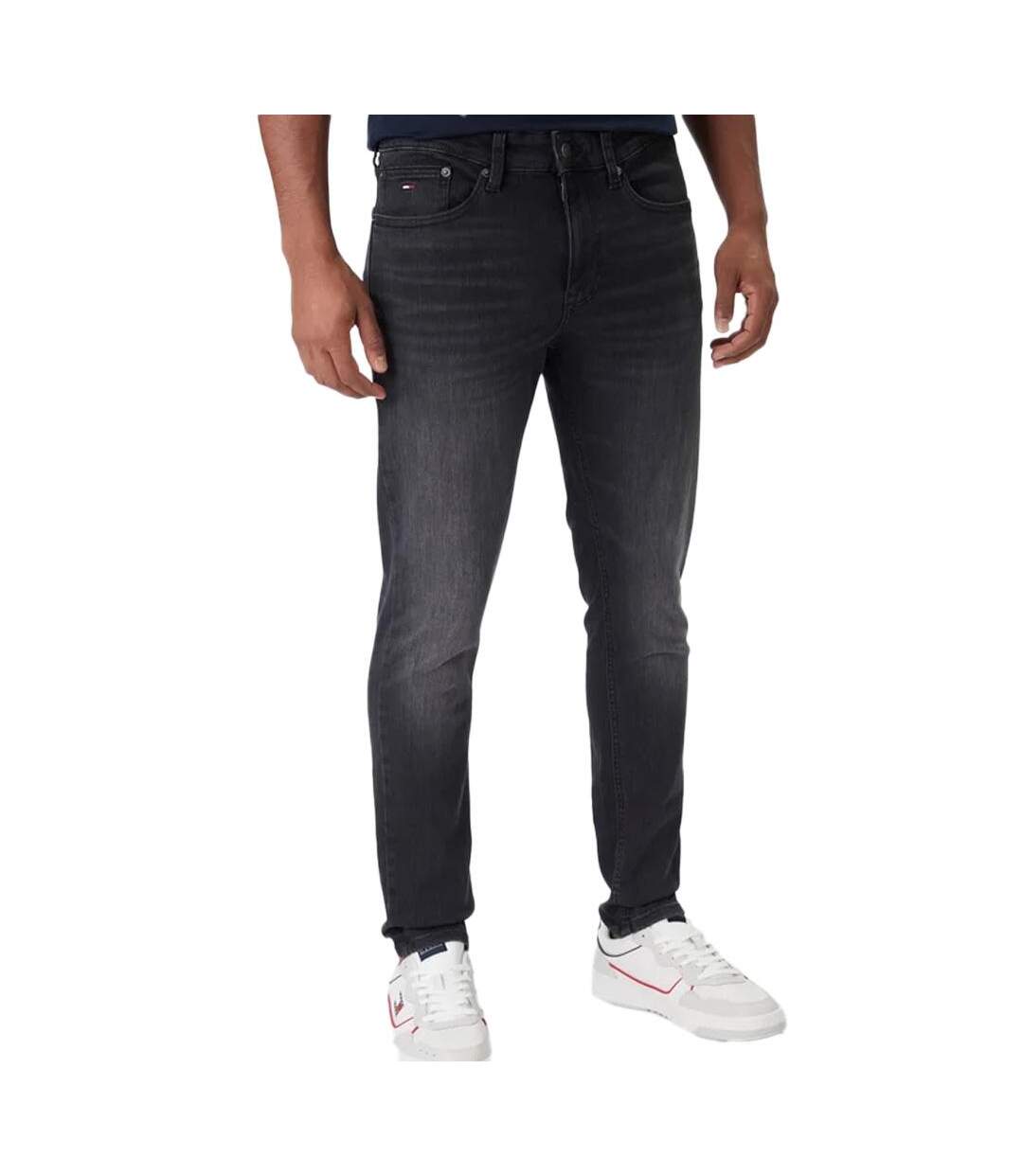 Jean slim gris homme tommy hilfiger austin-1