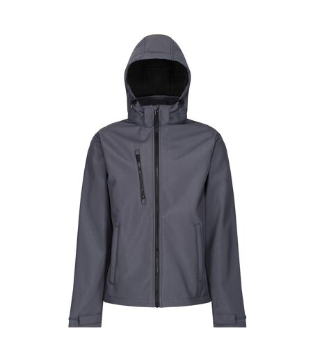 Regatta Mens Venturer 3 Layer Membrane Soft Shell Jacket (Seal Grey/Black) - UTRG5717