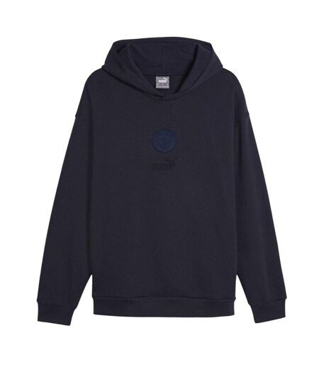Mens Manchester City Fc Cotton Blend Hoodie New French Navy Puma