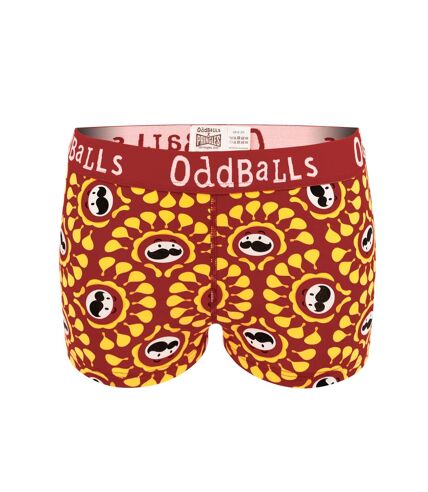 Womens/ladies bbq pringles boxer shorts yellow/red OddBalls