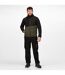 Mens Soft Shell Jacket Dark Khaki Black Regatta Professional-1