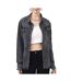 Chemise en jean noir femme monday premium bleach 1-1