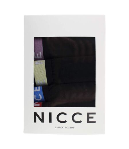 Nicce - Lot de 5 Boxers Homme AMBRO | Sous-vêtement Coton Doux et Respirant