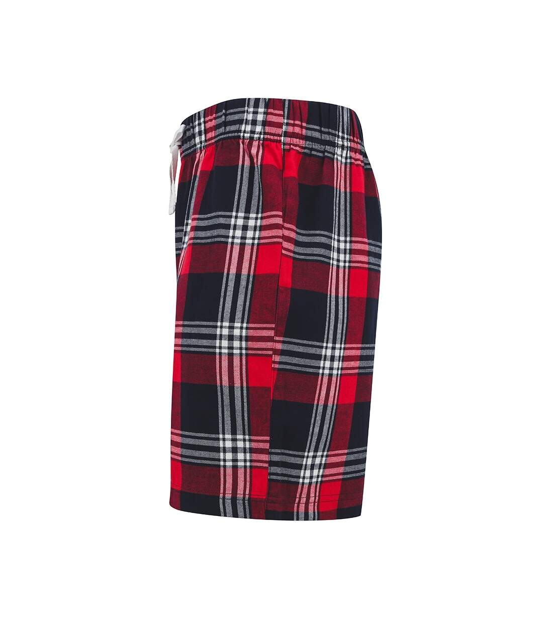 SF Men Tartan Lounge Shorts (Red/Navy)