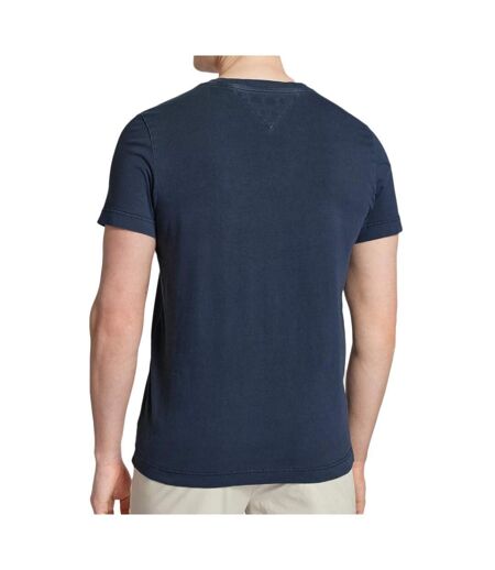 T-shirt Marine Homme Tommy Hilfiger Garment Dye Chest - L