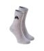 Pack Of 3  Unisex Adult Toleno Logo Ankle Socks  Grey Martes-3