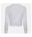 Awdis Womens/Ladies Cross Back Cool Long-Sleeved T-Shirt (Arctic White)