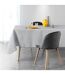 Nappe Imprimée Art Chic 150x240cm Gris & Blanc-2