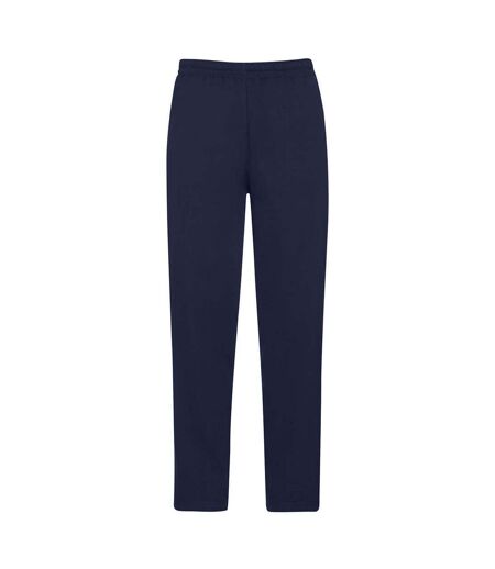 Mens Open Hem Jogging Bottoms Deep Navy Fruit Of The Loom