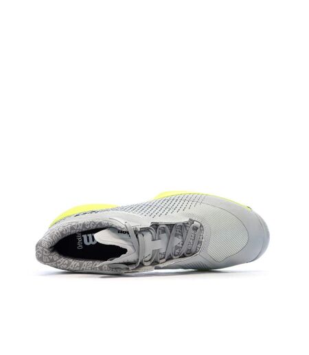 Chaussures de tennis grises/jaunes homme wilson hurakn