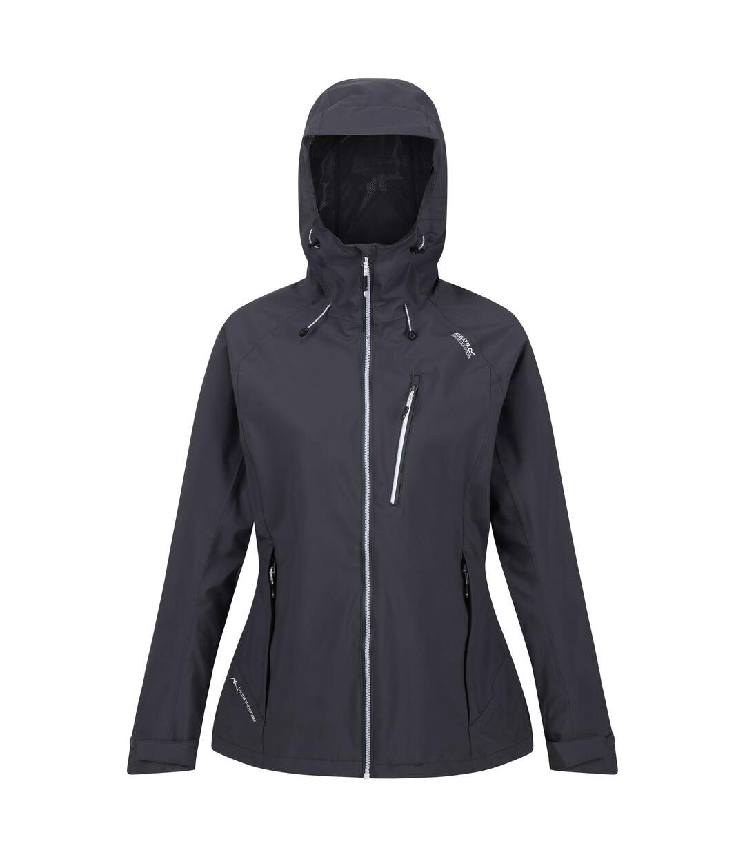 Womens/ladies Birchdale Shell Waterproof Jacket Seal Grey White Regatta-2