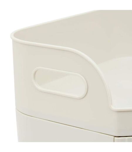 Organiseur 2 Tiroirs Alba 26cm Beige