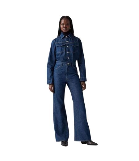 Womens/ladies Denim Jumpsuit Blue Levis