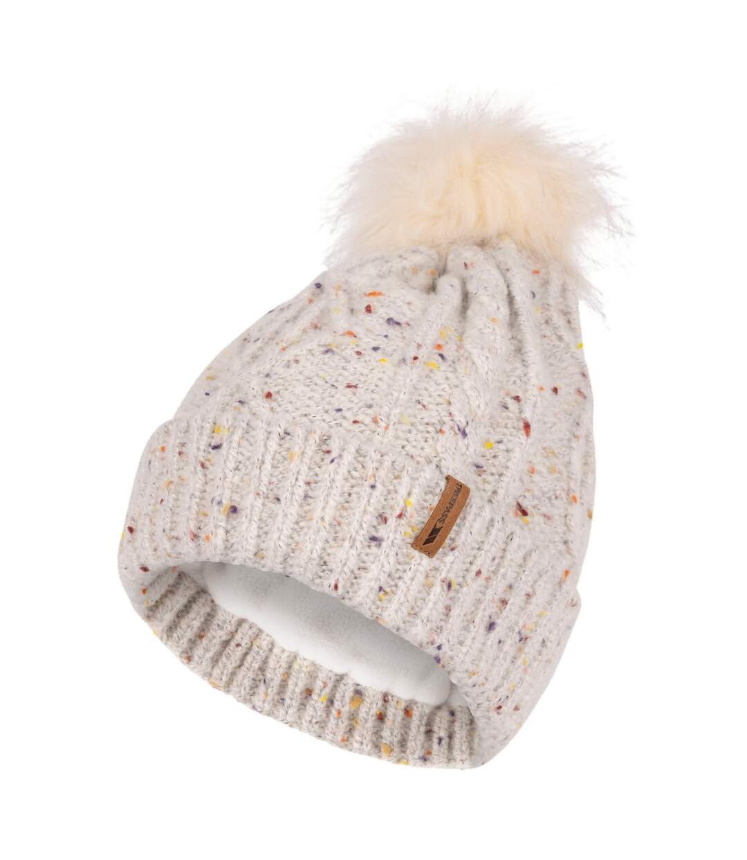 Womens/ladies Agave Beanie Beige Trespass-3