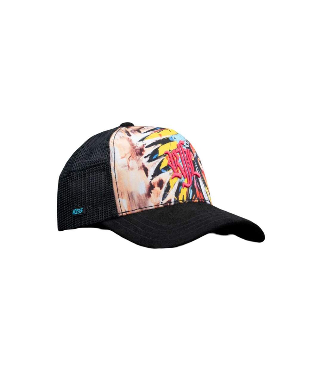 Casquette trucker avec filet bi-matière Apach Rock'n Free Life-2