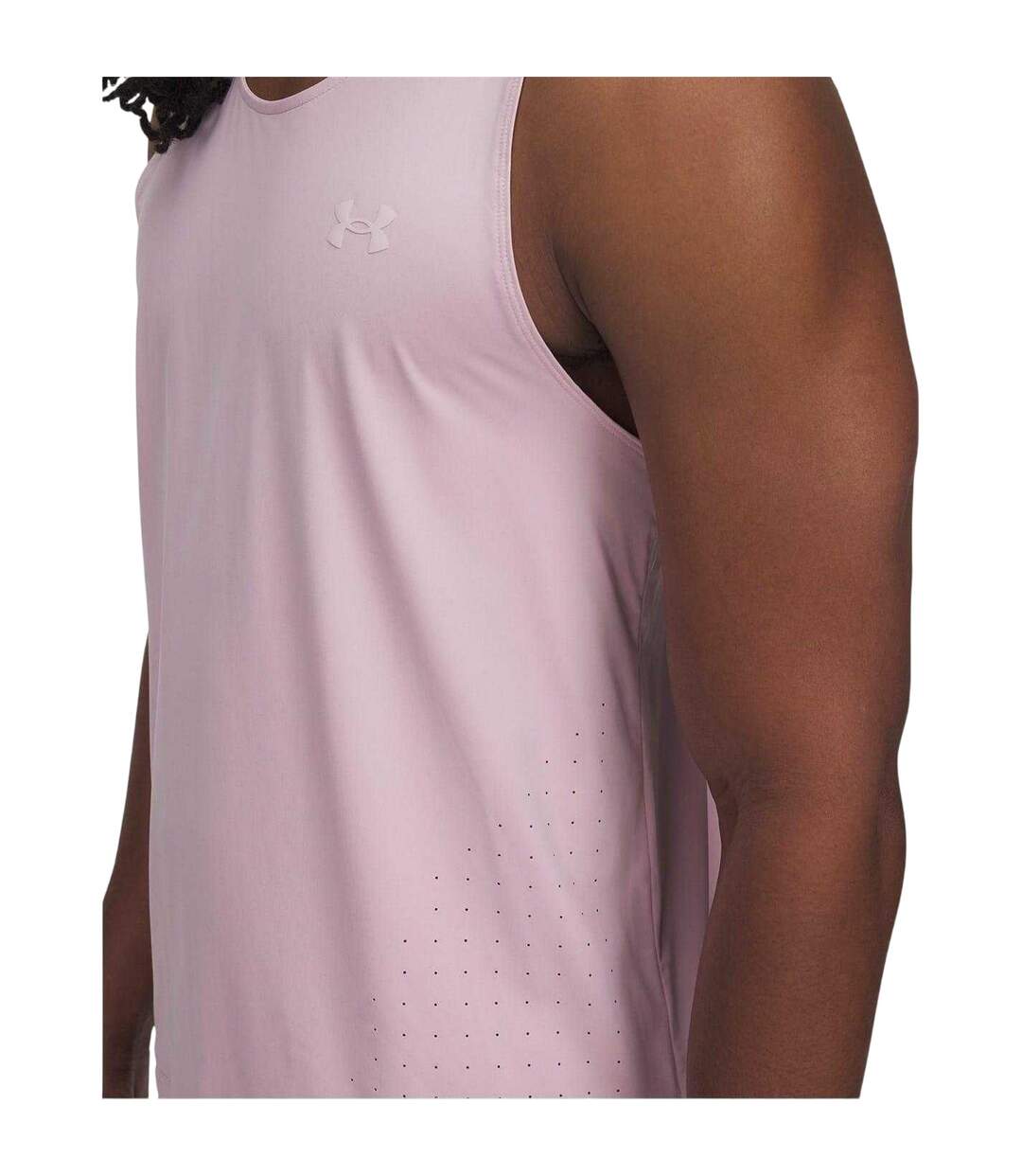 Mens Launch Vest Top Pink Under Armour-3