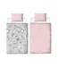 Coffee Reversible Duvet Set Grey Pink Black Friends-3