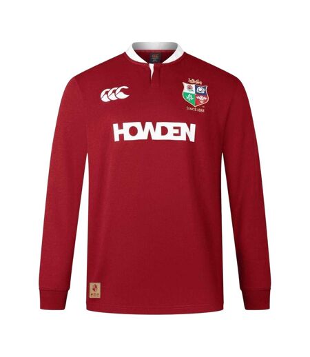 Unisex Adult Long-sleeved Rugby Shirt Red Dahlia Canterbury