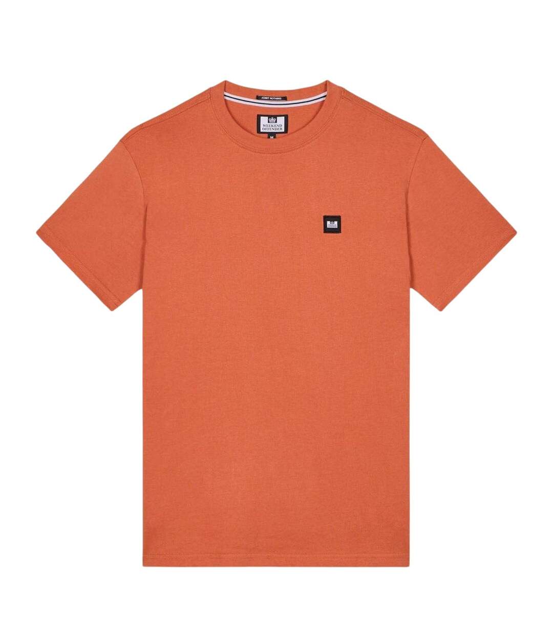 T-shirt Beach Badge Homme Orange Weekend Offender-2