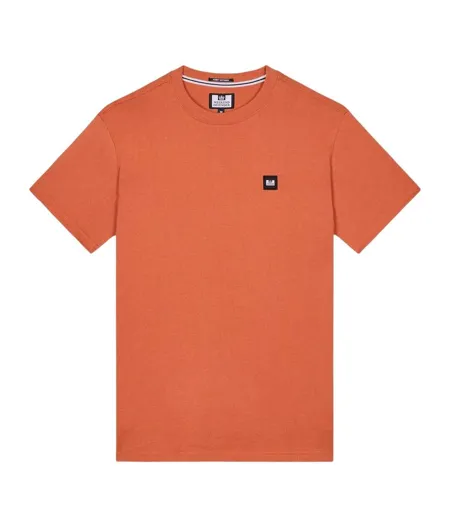 T-shirt Beach Badge Homme Orange Weekend Offender