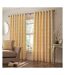 Horto eyelet curtains 90in x 54in ochre yellow Paoletti