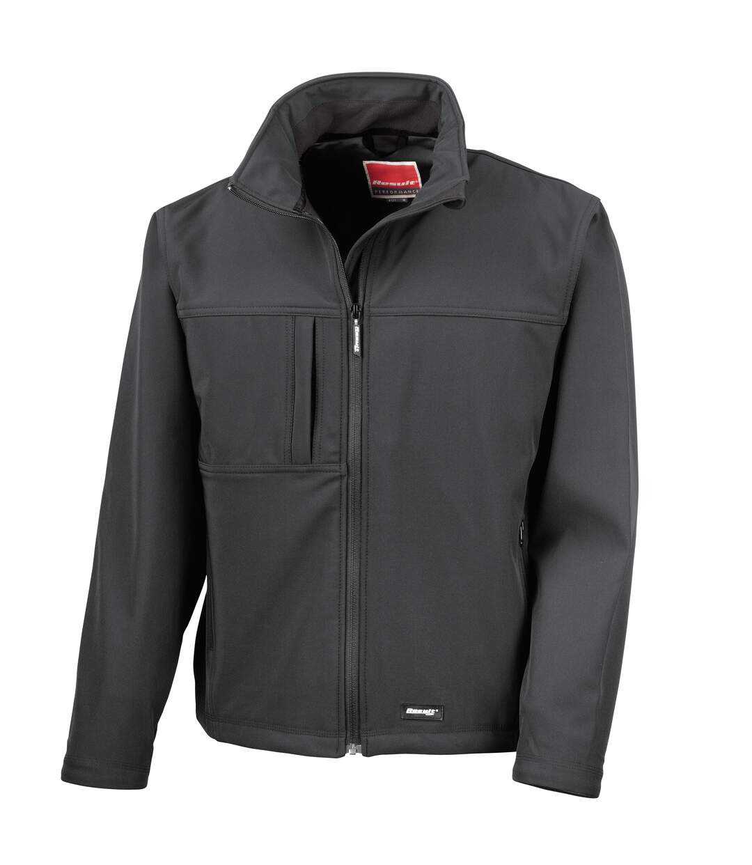 Veste softshell imperméable, coupe-vent et respirante homme noir Result-1