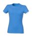 Skinni Fit - T-shirt FEEL GOOD - Femme (Bleu chiné) - UTPC6621