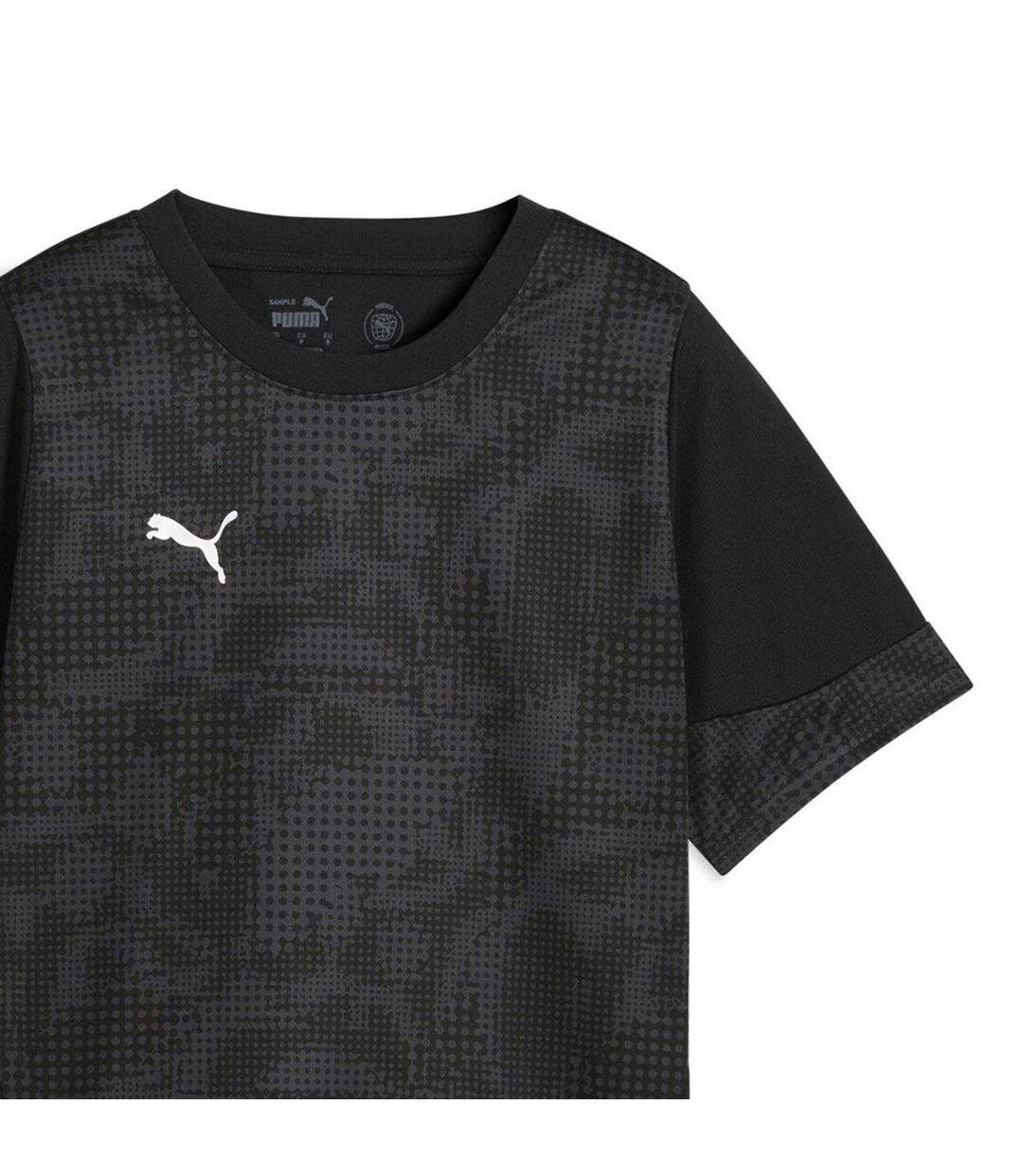 Womens/ladies Teamcup Training Referee Shirt Black Silver Puma-3