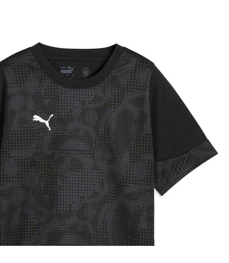 Womens/ladies Teamcup Training Referee Shirt Black Silver Puma