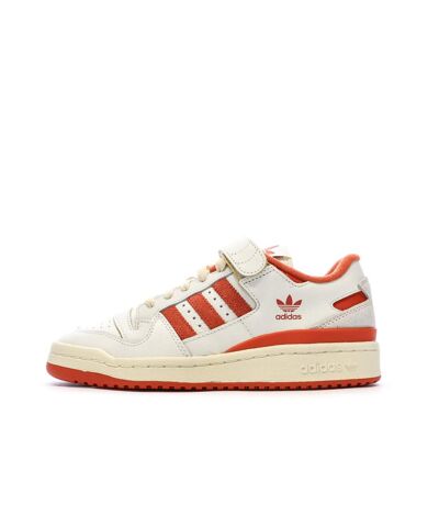Baskets blanches/rouges homme adidas forum 84