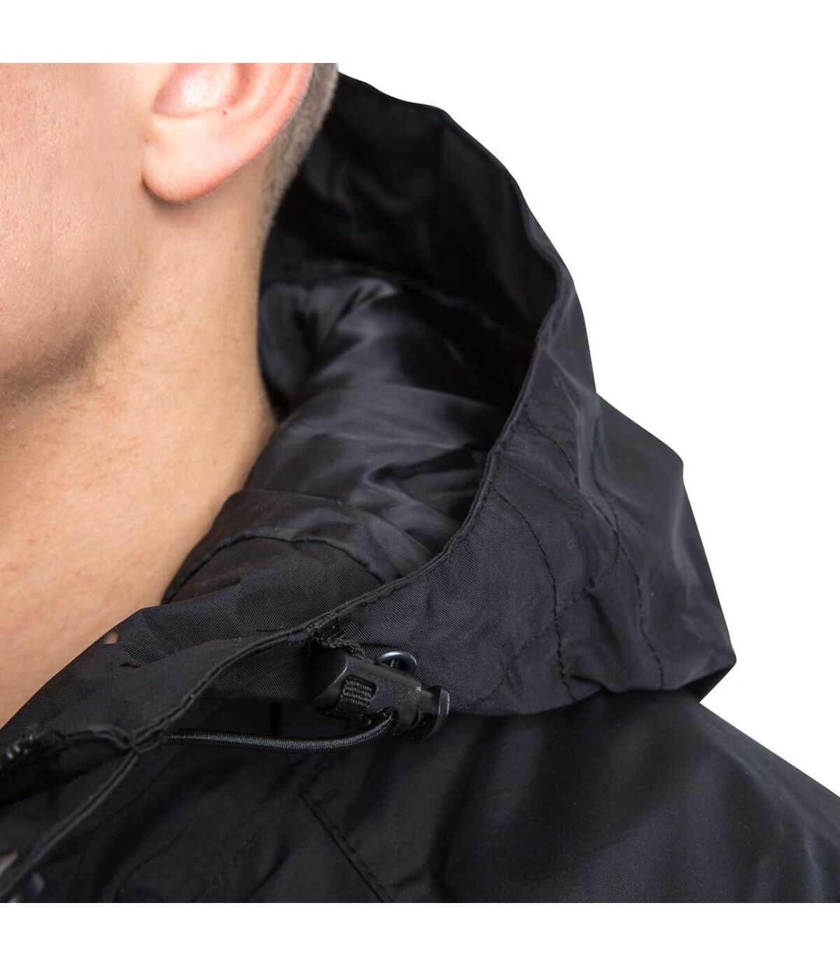 Trespass Mens Corvo Hooded Full Zip Waterproof Jacket/Coat (Black) - UTTP296