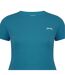 Womens/ladies Plain Crew Neck Fitted T-shirt Teal Slazenger-4