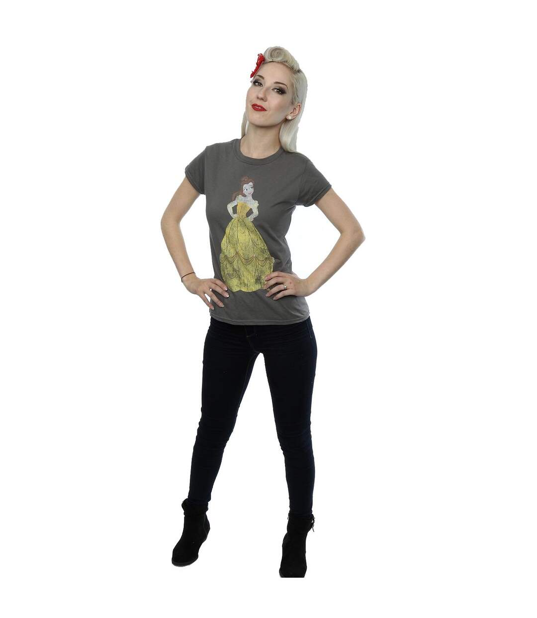 Disney Princess - T-shirt CLASSIC BELLE - Femme (Charbon) - UTBI36767-4