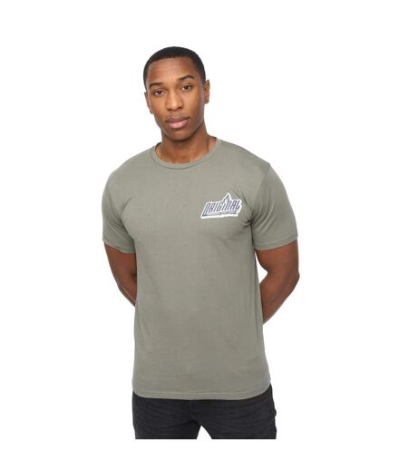 Mens Jampstead T-shirt Olive Crosshatch