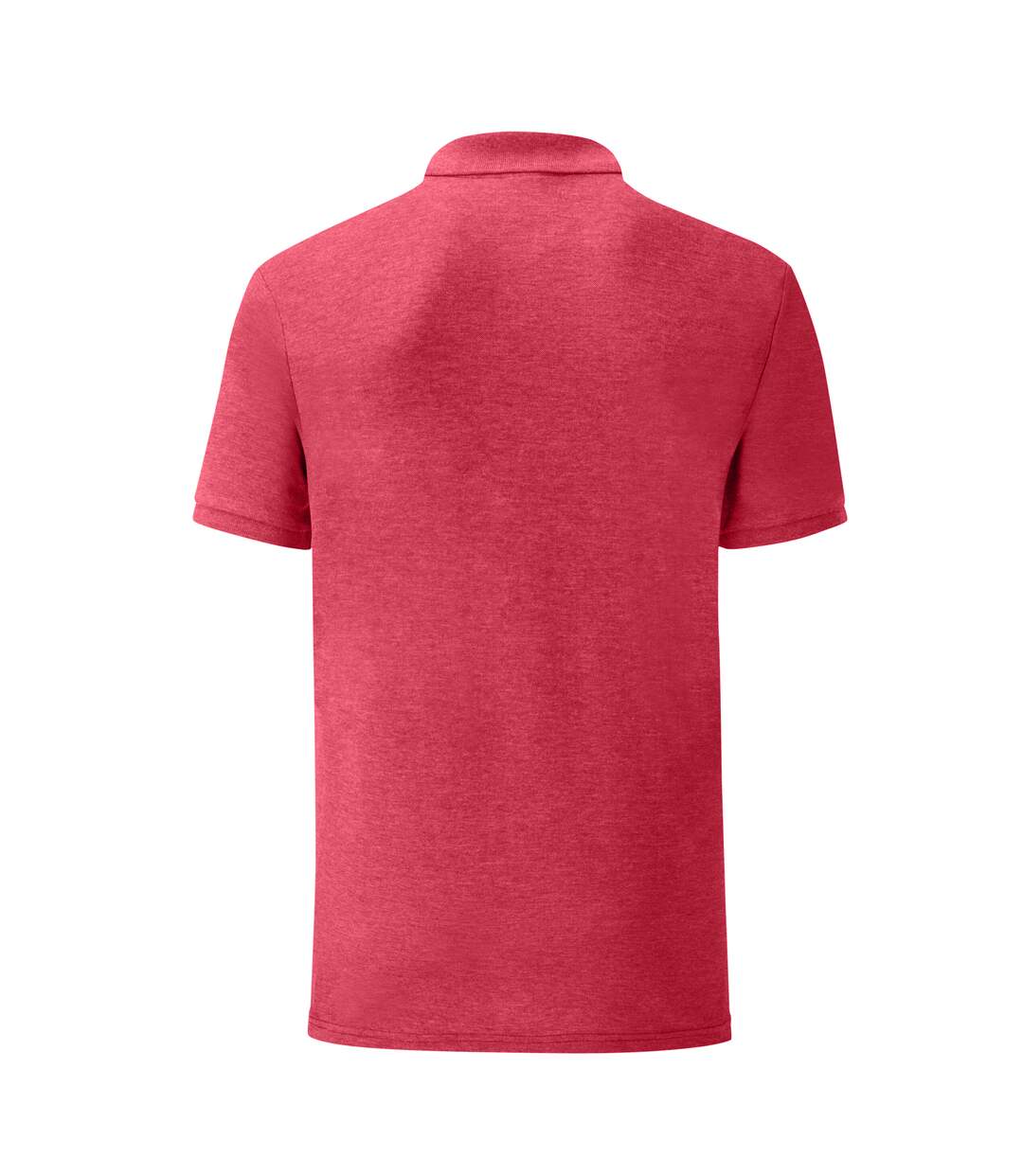 Polo 65/35 homme rouge chiné Fruit of the Loom