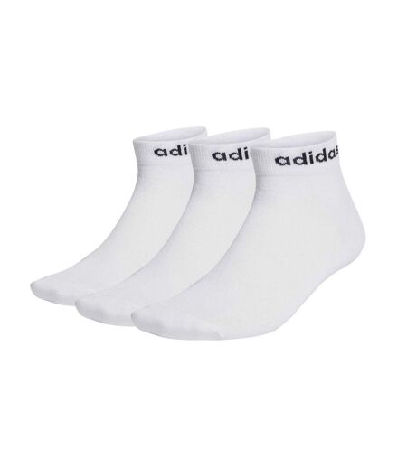 X3 paires de chaussettes blanche mixte adidas linear
