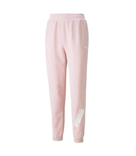 Womens/ladies Modern Sports Jogging Bottoms Pink Puma