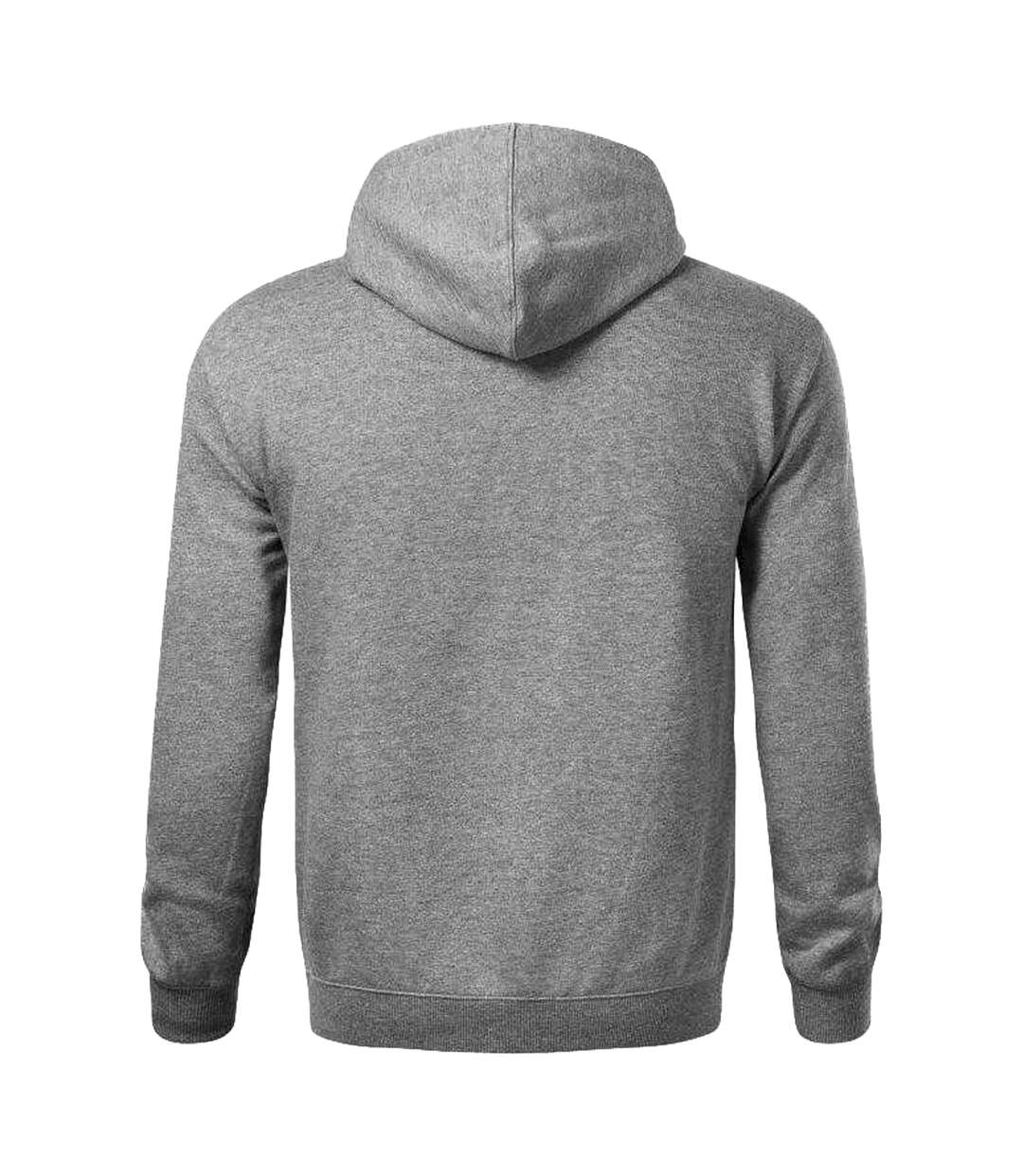 Sweat À Capuche Moon Homme Gris Foncé Malfini-2