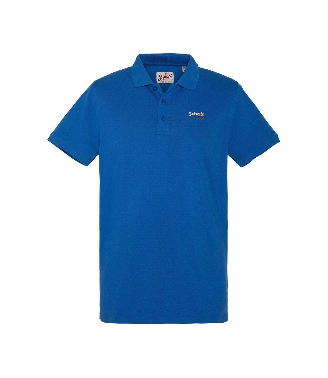 Polo Bleu Homme Schott S0022 - S-1