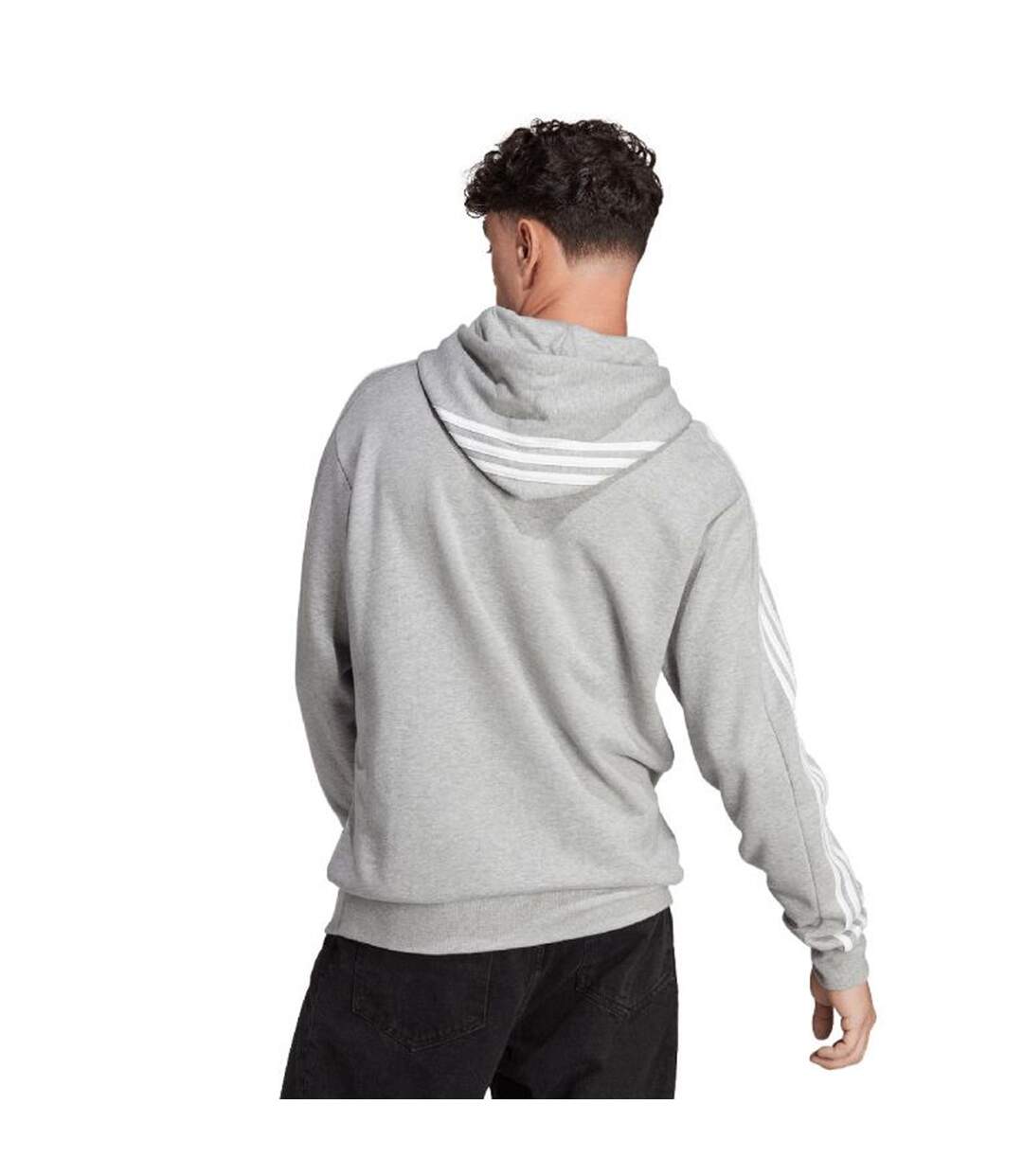 Sweat À Capuche Essentials Homme Gris Adidas-3