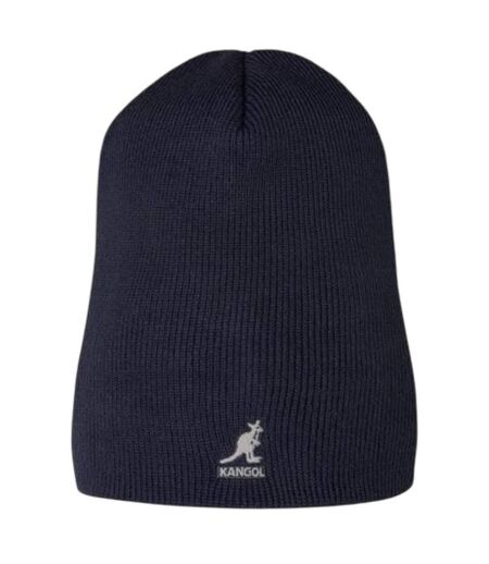Embroidered Logo Acrylic Pull-on Beanie Dark Blue Kangol