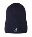 Embroidered Logo Acrylic Pull-on Beanie Dark Blue Kangol-1