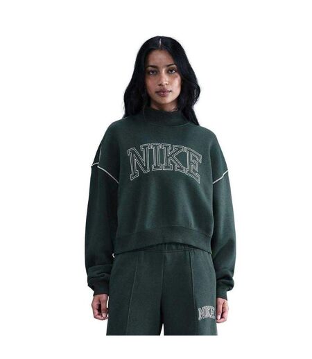 Womens/ladies Phoenix Speed Embroidered Logo Sweatshirt Seaweed Nike