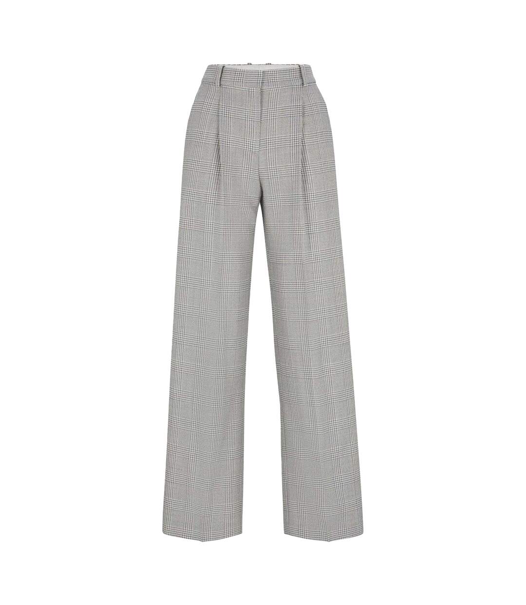 Pantalon Motif/style Glencheck Femme À Carreaux Boss-1