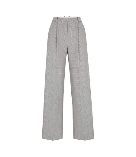 Pantalon Motif/style Glencheck Femme À Carreaux Boss