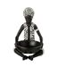 Statuette Déco Garçon Assis 26cm Noir-1