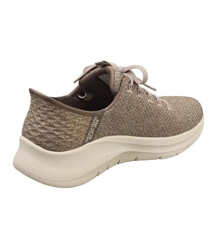 Mens arch fit 2.0 look ahead shoes taupe Skechers