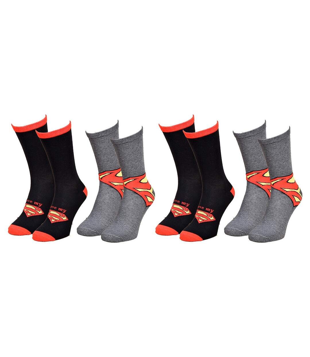 Chaussettes AVENGERS Pack de 4 Paires Superman-1