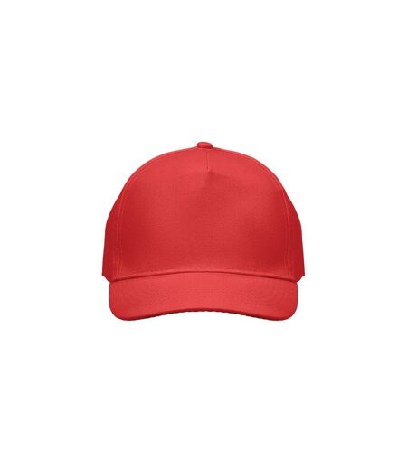 Sunny 5 Panel Baseball Cap Red MidOcean